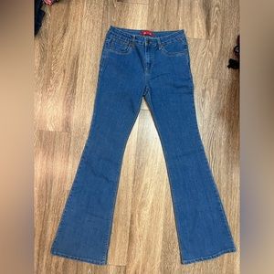 1970s Style Jeans 90s Flared Denim Jeans Forever 21 Premium Size 28 Tall Jeans